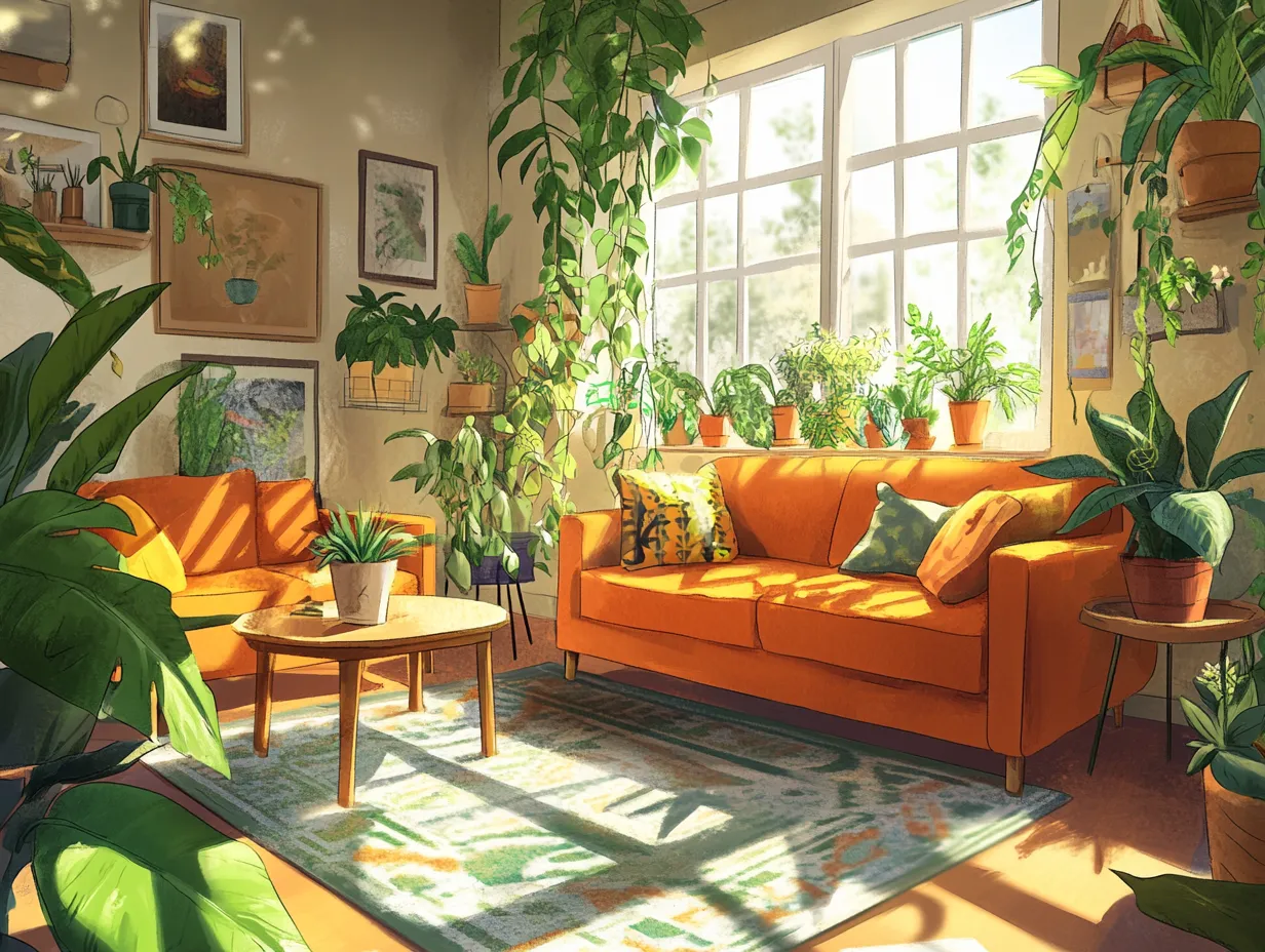 Ein schönes Wohnzimmer mit gutem Raumklima